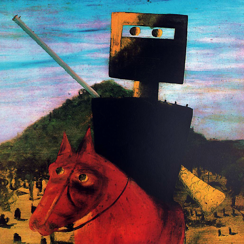 Kelly and Red Horse 1972 by Sir Sidney Nolan 1917-1992